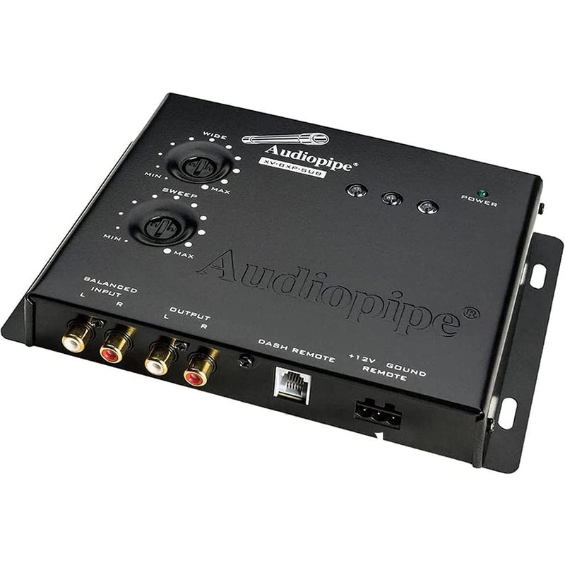 AudioPipe XV-BXP-SUB 15V Car Audio System Digital Sound Equalizer Epicenter Enhancer Restoration Signal Processor Bass Booster w/Remote Knob, Black - Image 2